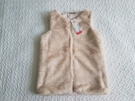 Pepco puszysta beżowa kamizelka nowa roz 158