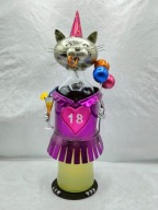 stojak KOT na osiemnaste 18 -te urodziny na butelkę - rewelacyjny inny