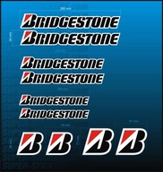 10x Naklejki BRIDGESTONE Zestaw Duży QUAD Cross Ścigacz Motocykl OFF-ROAD