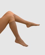 Podkolanówki rajstopowe 100% Poliamid AMOREE - 2 pary - perłowe