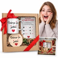 PREZENT ZESTAW PREZENTOWY NA DZIEŃ KOBIET KUBEK + KUPONY DLA NIEJ UKOCHANEJ