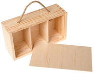 SZKATUŁKA PUDEŁKO NA MIÓD drewniane SKRZYNKA PREZENT POJEMNIK BOX