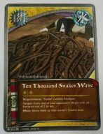 Karta Naruto CCG Jutsu Ten Thousand Snakes Wave - J-521