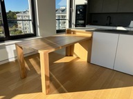 Stół dębowy Loft do jadalni Loft Nowoczesny Żywica Dąb Klasyczny