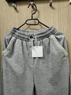 Szare dresowe spodnie bawełna r. S/M Studio Eleven Roma !!!