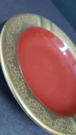 Porcelanowa złocona popielniczka Hackefors design