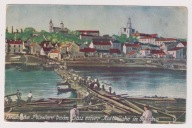 Grodno 1916r. Budowa Mostu Pontonowego Ł177