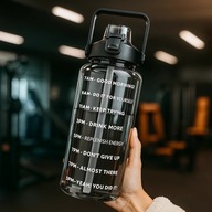 Butelka Motywacyjna Bidon GoodGear motivate 2000 ml |Słomka|uchwyt