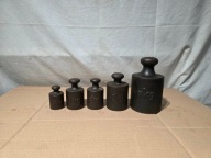 Stare odważniki handlowe - zestaw 0.5-5kg