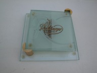 podkładki szklane pod piwo RADEBERGER PILSNER 4szt ornament złocenia