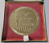 MEDAL XXI LETNIE IGRZYSKA OLIMPIJSKIE KANADA - MONTREAL 1976 WERSJA ZŁOTA