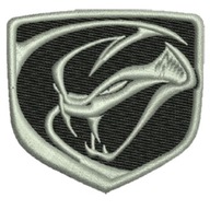 Termo Naszywka Dodge Viper 2 Wąż Haftowana Naprasowanka