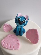 Stich figurka cukrowa Zestaw na tort dekoracje cukrowe Stich na tort