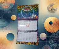 Kalendarz ścienny WOŚP 2026 z zegarem – 34. Finał