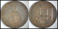 MNB - ANGLIA WIELKA BRYTANIA 1/2 Pensa 1794 # SUFFOLK - HAVERHILL # TOKEN