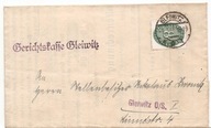 GLIWICE GLEIWITZ -koperta-rachunek -obieg 1932 rok
