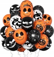 BALONY NA HALLOWEEN POMARAŃCZOWE CZARNE DYNIA DEKORACJE MIX 20 SZT.