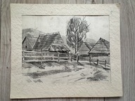 7291) STARY ORYGINALNY OBRAZEK AUTOR DO ROZPOZNANIA