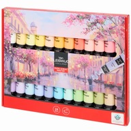 ZESTAW FARB AKRYLOWYCH PASTELOWYCH 24 KOLORY