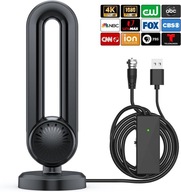 ANTENA TV WEWNĘTRZNA AN-2041 DO KANAŁÓW LOKALNYCH SMART TV 4K 1080P CZARNY