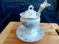 ROSENTHAL EPIAG MUSZTARDNICZKA Z ŁYŻECZKĄ / MAŁA CUKIERNICZKA 1893-1918 ROK