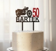 topper na tort dekoracja urodziny personalizacja MOTOR !