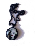 Naszyjnik Marylin Monroe czarny