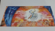 bilet siatkówka SŁOWENIA - POLSKA 26.08.2001
