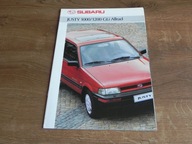 Subaru Justy 1000 1200 GLi Allrad 4WD - 1991 folder prospekt