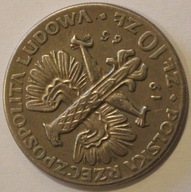 10 ZŁ ZŁOTYCH 1965 WARSZAWSKA NIKE - SKRĘTKA ok. 230 STOPNI