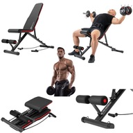 ŁAWKA ŁAWECZKA TRENINGOWA REGULOWANA SKŁADANA WIELOFUNKCYJNA DO ĆWICZEŃ