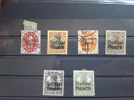Zestaw znaczków – Freistaat Bayern / Deutsches Reich, 1918–1920 stemplowane