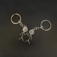 Brelok dla pary - miłość, przyjaźń, dzień kobiet, na walentynki, matching