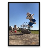Plakat z ramą 50x70 Lego Skater plakat dekoracja ścienna |Pomysł na prezent