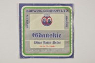 ETYKIETA PIWO GDAŃSKIE HEVELIUS HEWELIUSZ