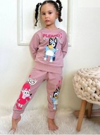 DRES DZIEWCZĘCY BLUEY BLUZA SPODNIE R.104,110
