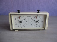 Stary prawdziwy nakręcany zegar szachowy - JANTAR CCCP PRL