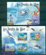 FAUNA MOR. KRABY. CENTRAFRICA. Mi Bl+ark A**2011r