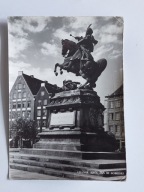 CIEKAWA POCZTÓWKA GDAŃSK POMNIK JAN III SOBIESKI FOTOPLASTYKA L.60