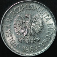 1 złoty 1968 - piękny egzemplarz - RZADKIE