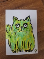 Rysunek Kot Gramy dla WOŚP