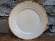 KREMOWE Płaskie Talerze Obiadowe_Porcelit TUŁOWICE PRL