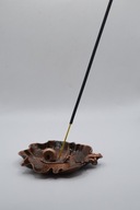 Podstawka na kadzidła Liść ze ślimakiem – miedziany akcent natury (3)