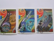 ZSRR - wspólny Lot w Kosmos - Mi. 5071-73 kasowane