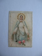 JAM JEST NIEPOKALANE POCZĘCIE przedwojenny ŚW. OBRAZEK KRAKÓW PUZYNA 1895