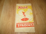 STRÓJWĄS PRZEDWOJENNA TOREBKA OPAKOWANIE KISIEL ŻURAWINOWY W PROSZKU