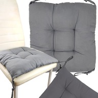 PODUSZKA OGRODOWA PIKOWANA NA FOTEL KRZESŁO WIĄZANA ZTROCZKAMI 40X40 CM