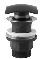 Korek z przelewem klik-klak kwadratowy Ferro czarny