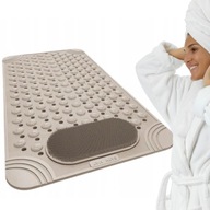 BEZPIECZNA MATA ANTYPOŚLIZGOWA DO WANNY, PRYSZNICA BEŻOWA IDEALNNA PREZENT