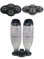 Stojak Ociekacz Do SodaStream Na 2 butelki + Nakrętki